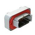 DIP Connector with thermoplastic shell available in various terminal types operating temperature minus 55 to plus 125 degrees Celsius