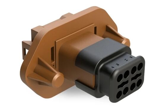 Conector masculino do receptáculo do componente eletrônico automotivo seguro AT04-08PD-PM16 de Amphenol usado no sistema de fiação do circuito integrado do veículo
