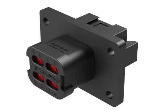 Amfenol AT04-08PA-LE11 Conector retangular do recipiente masculino Embalagem original de fábrica selada Equipada com proteção de entrada de grau IP67 confiável
